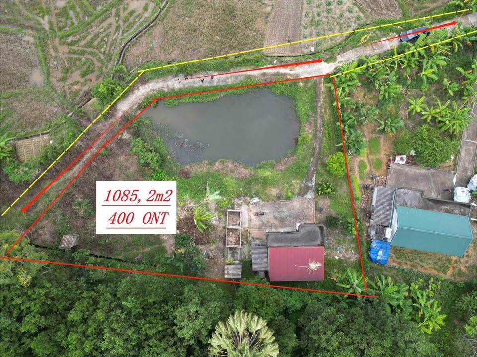 Bán lô đất đẹp 1.085,2m² tại Địch Quả, Thanh Sơn - Phú Thọ - Hướng thủy phong thủy tốt!