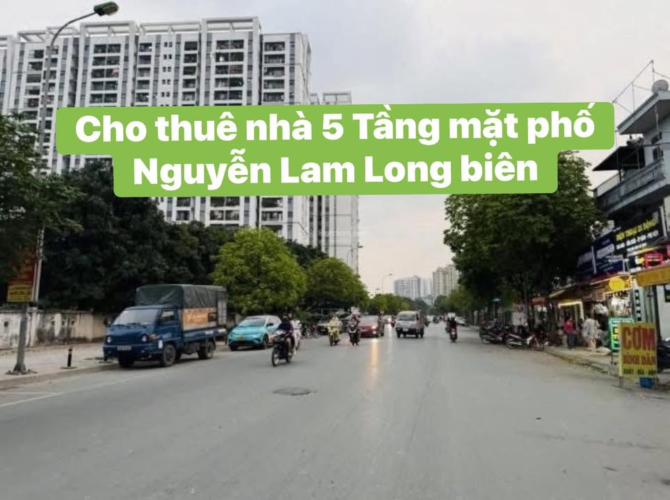 Cho thuê nhà mặt phố Nguyễn Lam, Long Biên 30m² - Vỉa hè siêu rộng, kinh doanh thuận lợi!