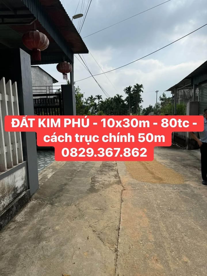 Đất nền Kim Phú 300m² giá 2 tỷ - Vị trí đẹp, giao thông thuận lợi!