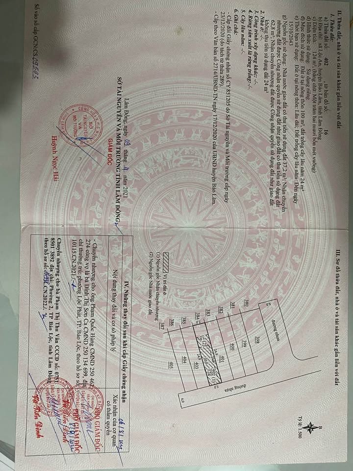 Đất nền Lộc An Bảo Lộc 525m² giá 650 triệu - Cơ hội đầu tư hấp dẫn!