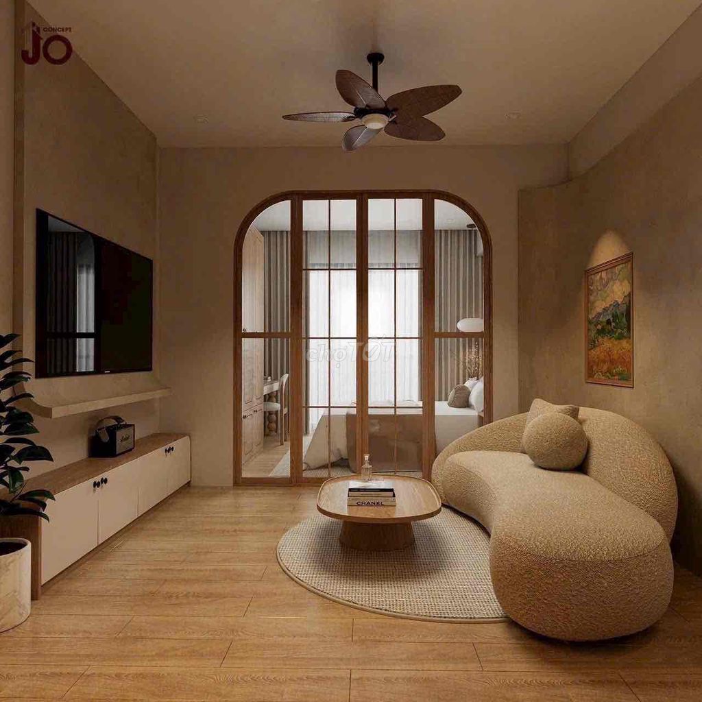 Căn hộ cho thuê tại Bình Thạnh 35m² giá 8 triệu - Full nội thất cao cấp, tiện nghi hiện đại!