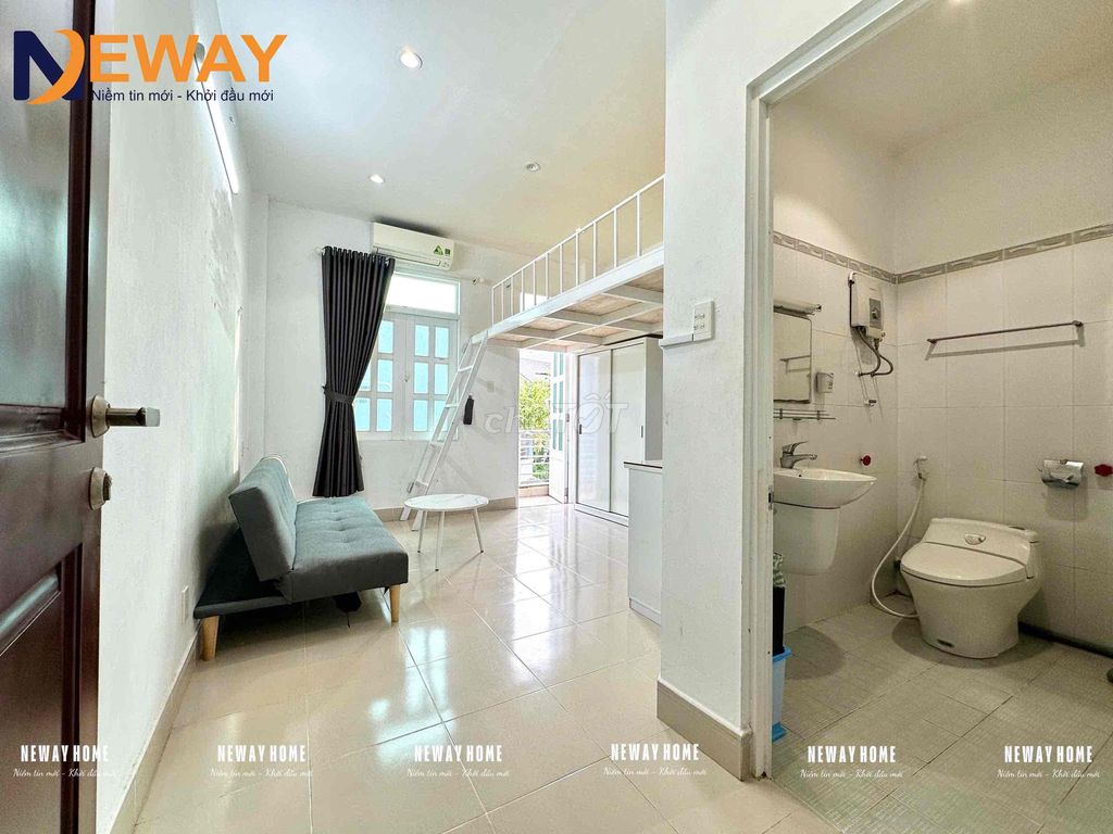 Phòng cho thuê Duplex ban công 28m² - Mới 100% - Full nội thất!