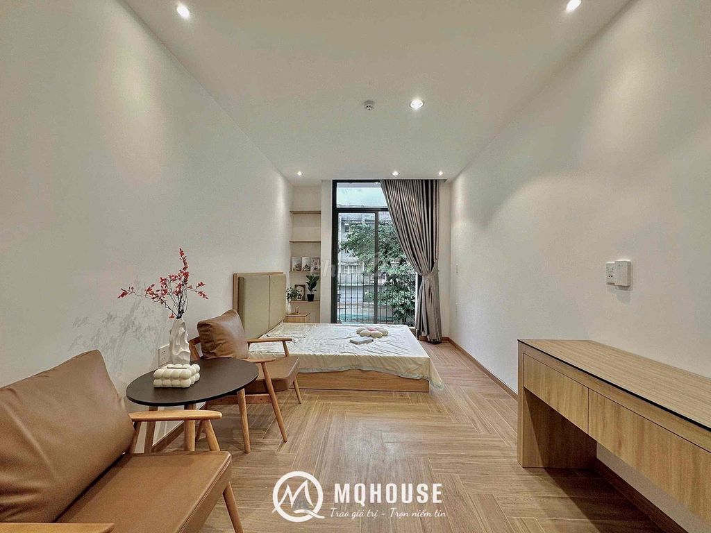 Căn hộ cho thuê tại Tân Bình 40m² giá 8.7 triệu - Toà thang máy, tiện nghi đầy đủ!