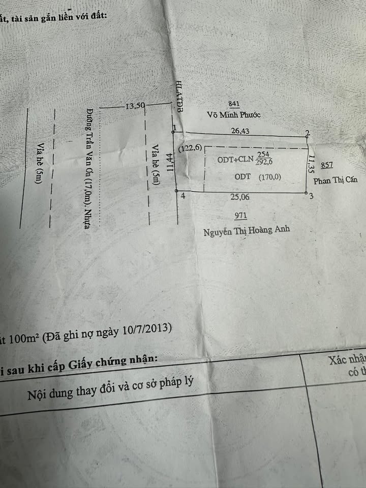 Bán gấp FrontHouse mặt tiền Trần Văn Ơn, Tân Uyên 297.44m² - Kinh doanh mọi ngành nghề