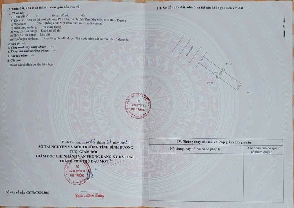 Đất nền Tân Uyên 150m² giá 3 tỷ - Đường DB7B vị trí đẹp!