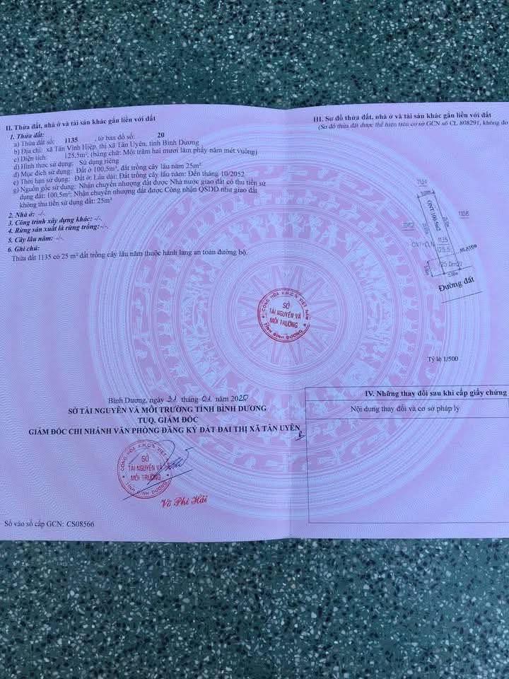 Đất sổ đỏ Tân Vĩnh Hiệp 125m² giá 2.199 tỷ - Đầu tư sinh lời ngay!