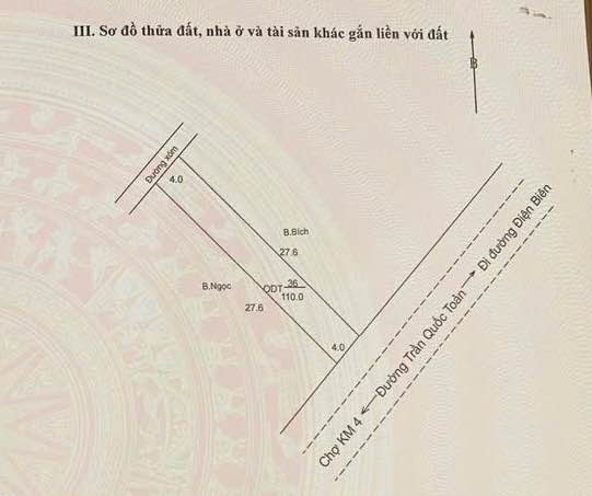 Đất nền mặt đường Trần Quốc Toản, Yên Bái 110m² giá 2 tỷ - Đầu tư sinh lời ngay!