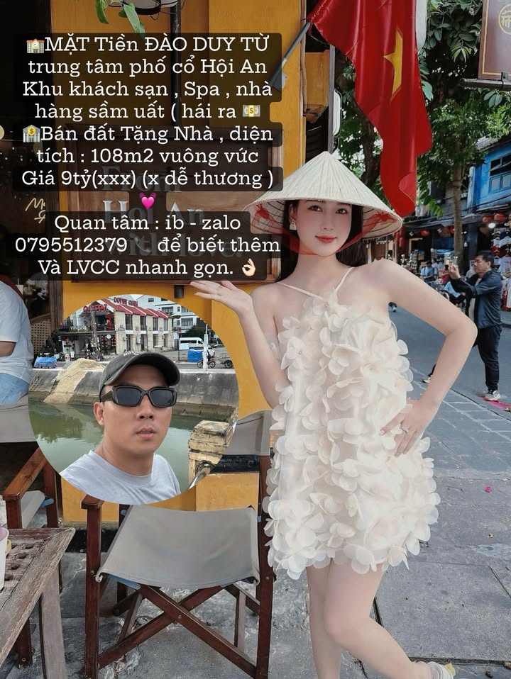 Bán gấp FrontHouse mặt tiền Đào Duy Từ Hội An 108m² giá 9 tỷ - Đầu tư sinh lời lý tưởng!