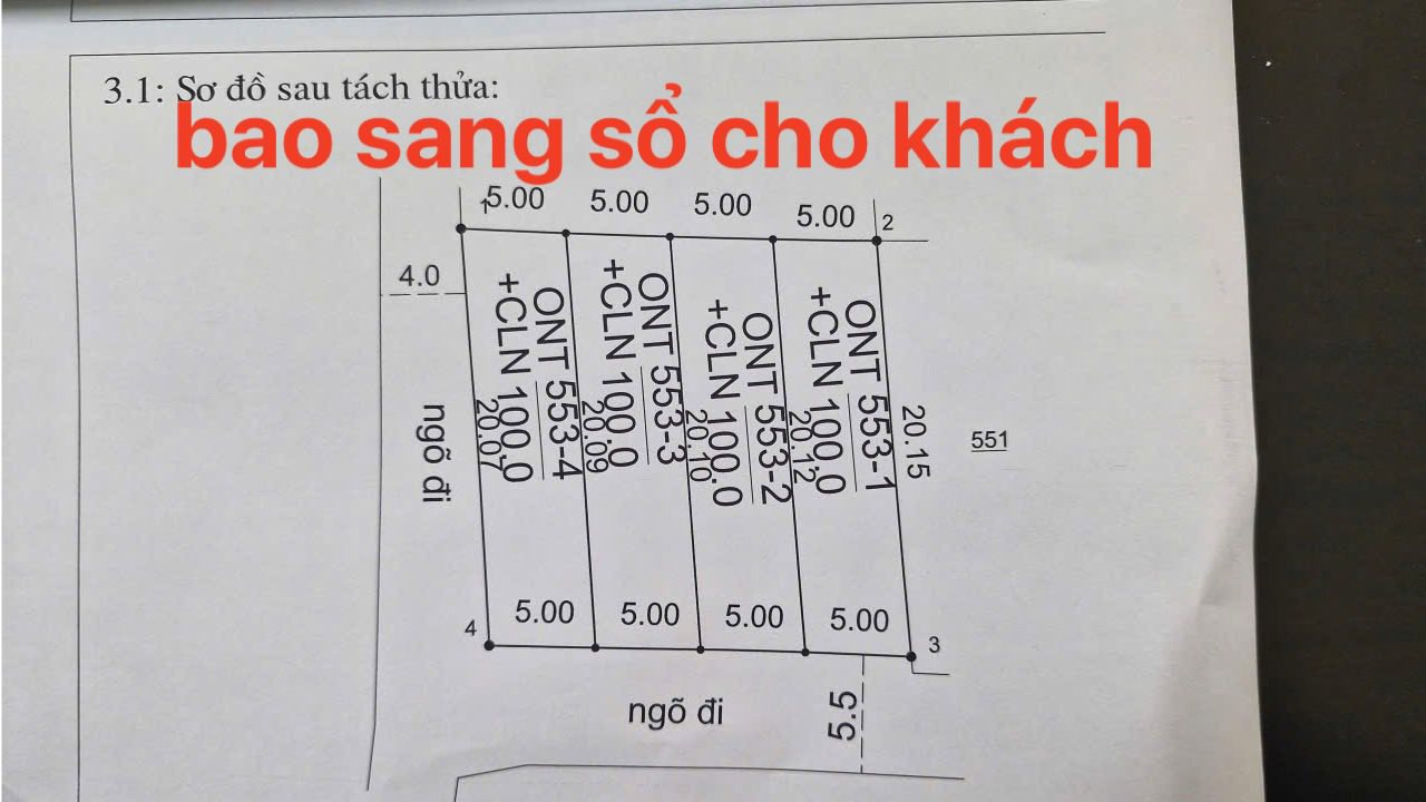 Đất Lưu Vệ, Quảng Xương 100m² giá 500 triệu - Đường rộng 2 ô tô tránh nhau!