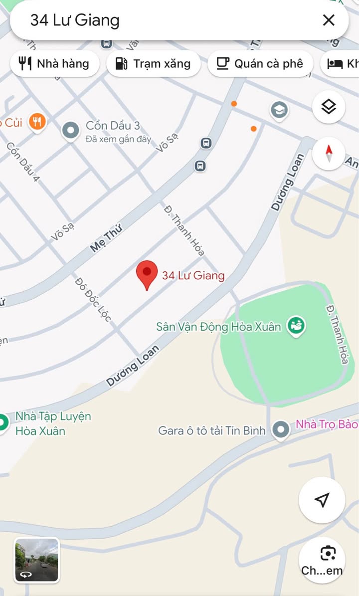 Đất nền 120m² đường Lư Giang, Hòa Xuân - Hướng Đông Nam, giá 5.65 tỷ - Cơ hội đầu tư hấp dẫn!