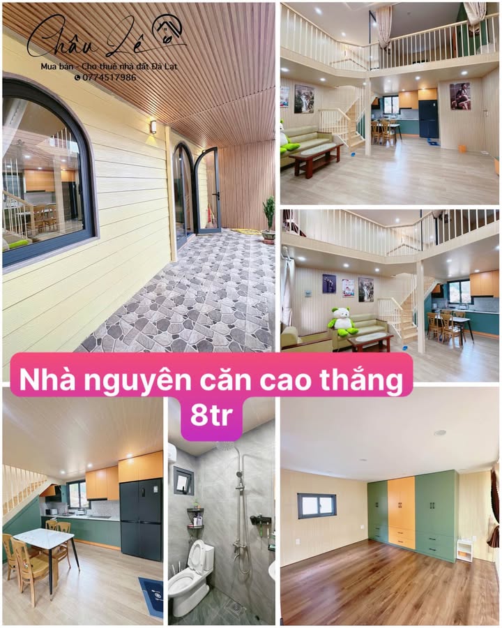 Cho thuê nhà nguyên căn đường Cao Thắng, Đà Lạt 8 triệu - Nội thất hiện đại, vào ở ngay!