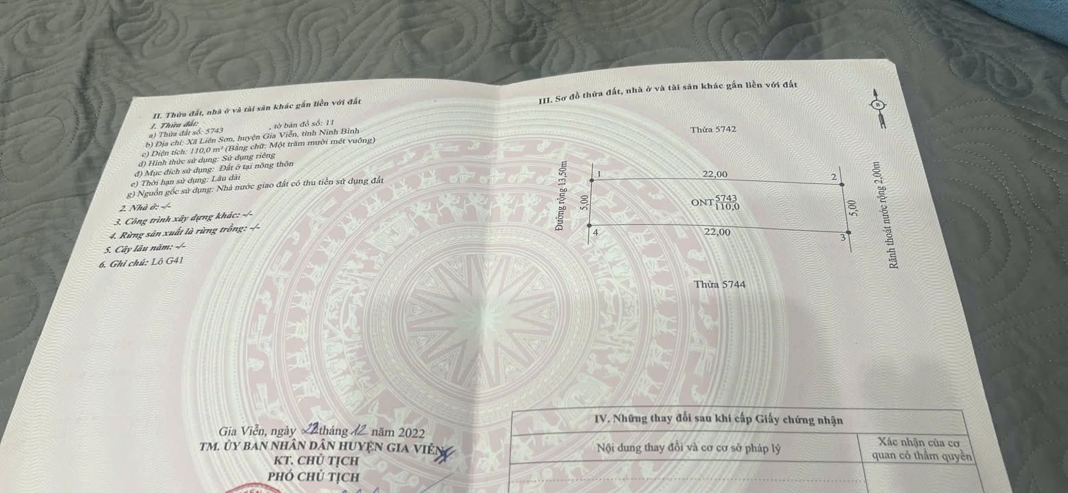 Đất nền Liên Sơn, Gia Viễn 110m² - Chính chủ bán, vị trí đẹp!