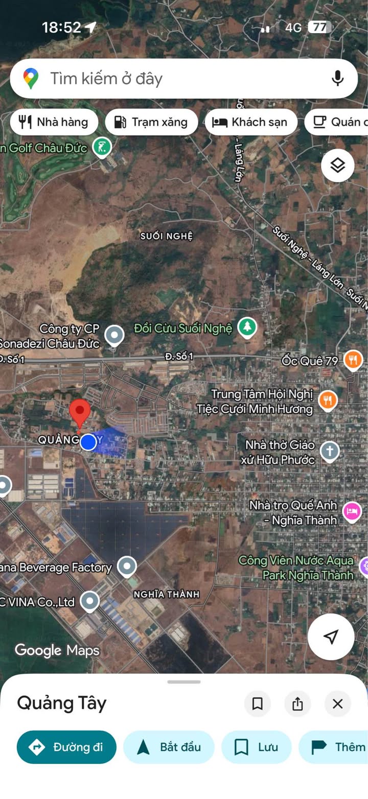 Đất nền Châu Đức 282m² giá 1.25 tỷ - Đầu tư sinh lời ngay bên KCN Sonadezi!