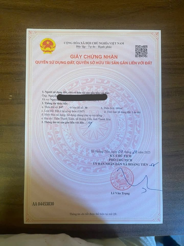 Đất chính chủ Hoằng Tiến 160m² - Cắt lỗ sâu, cách biển 400m!