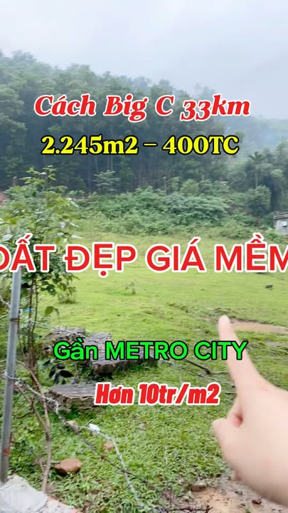 Đất 2 mặt tiền tại Đồng Chằm, Đông Xuân, Quốc Oai 2245m² giá 22.45 tỷ - Đầu tư sinh lời bền vững!