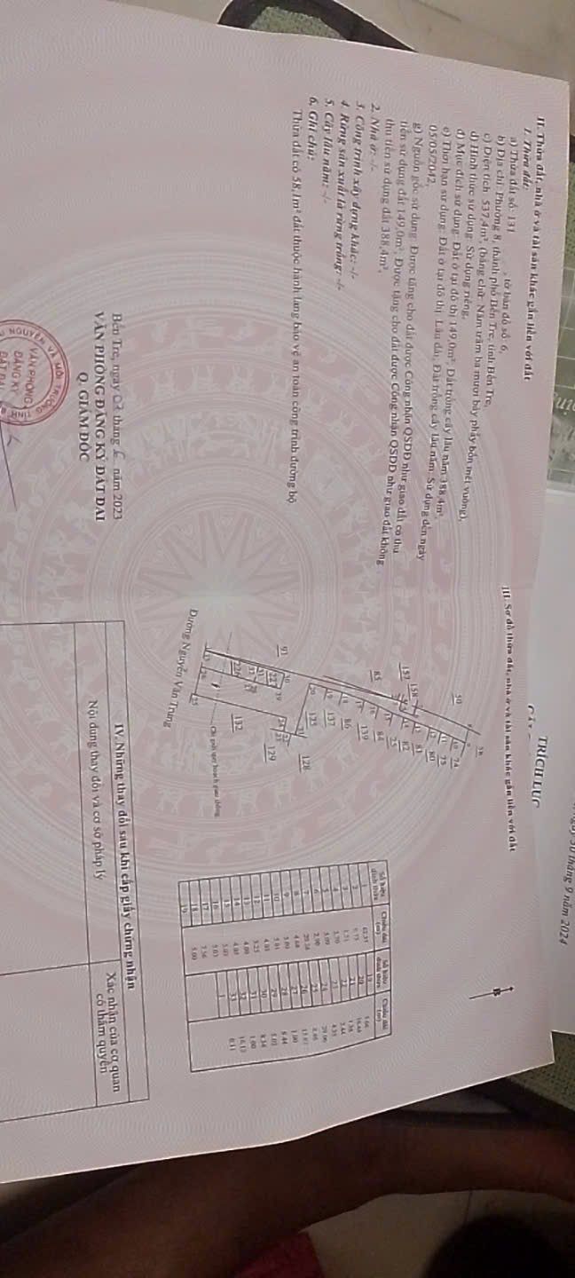 Đất mặt tiền Lộ Thầy Cai, Bến Tre 500m² giá 6.2 tỷ - Đầu tư sinh lời tốt!