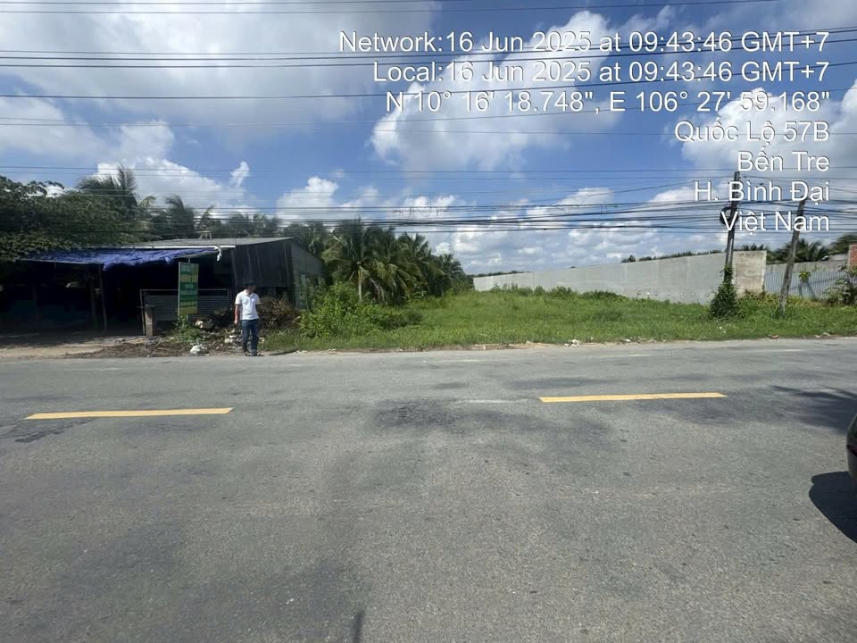 Đất nền mặt tiền Quốc lộ 57B, xã Long Hòa, 2500m² giá chỉ 8 tỷ - Cơ hội đầu tư tuyệt vời!