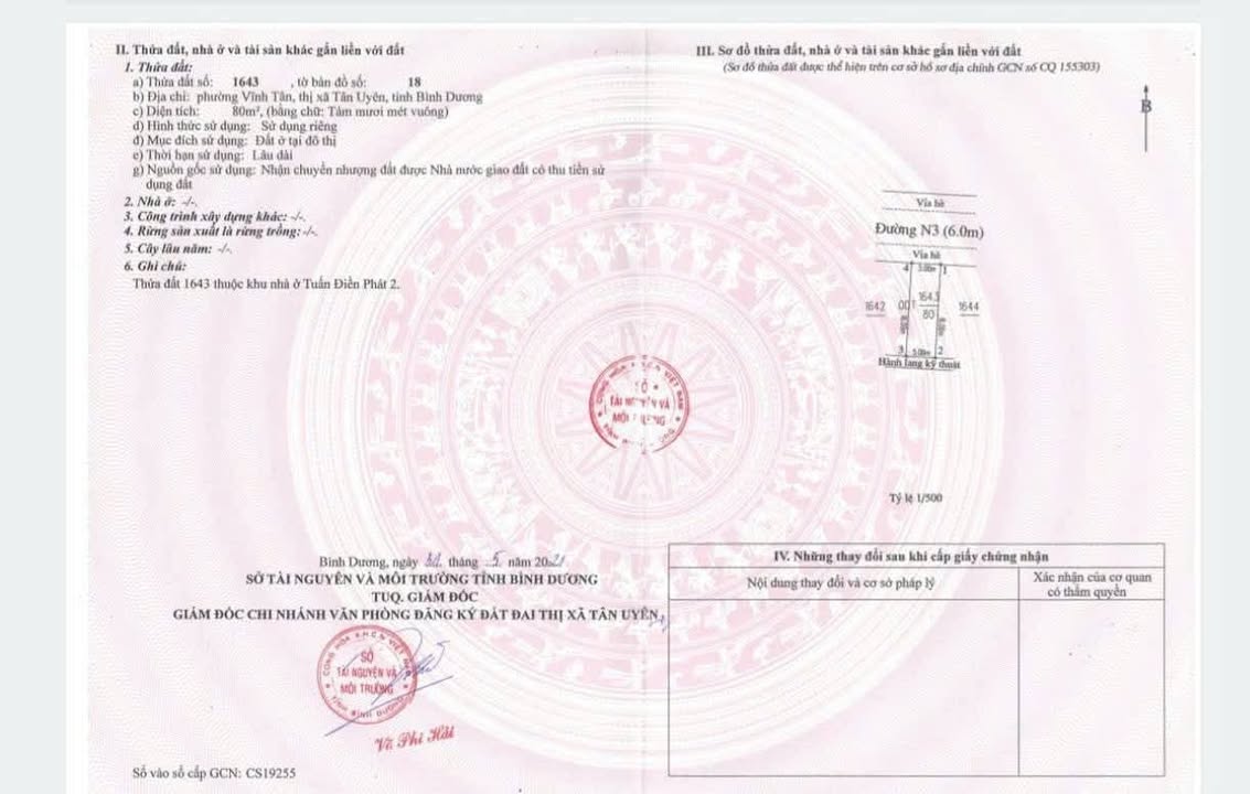 Đất nền KĐT Tuấn Điền Phát 2, Tân Uyên 80m² giá 1 tỷ - Cơ hội đầu tư hấp dẫn!