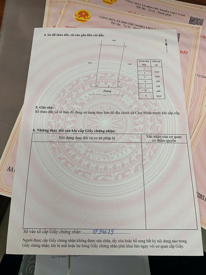 Đất thổ cư Cẩm Lạc, Cẩm Xuyên 253m² giá 500 triệu - Cơ hội đầu tư hấp dẫn!