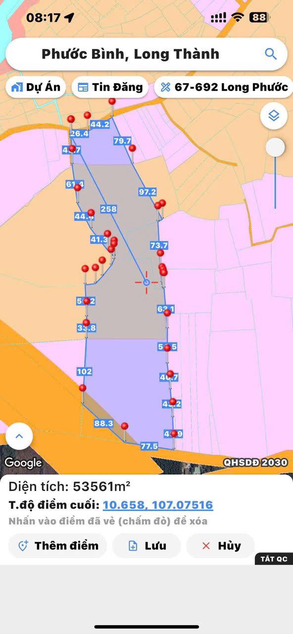 Đất Farm 5,3ha tại Long Thành giá 106 tỷ - Cơ hội đầu tư lý tưởng!