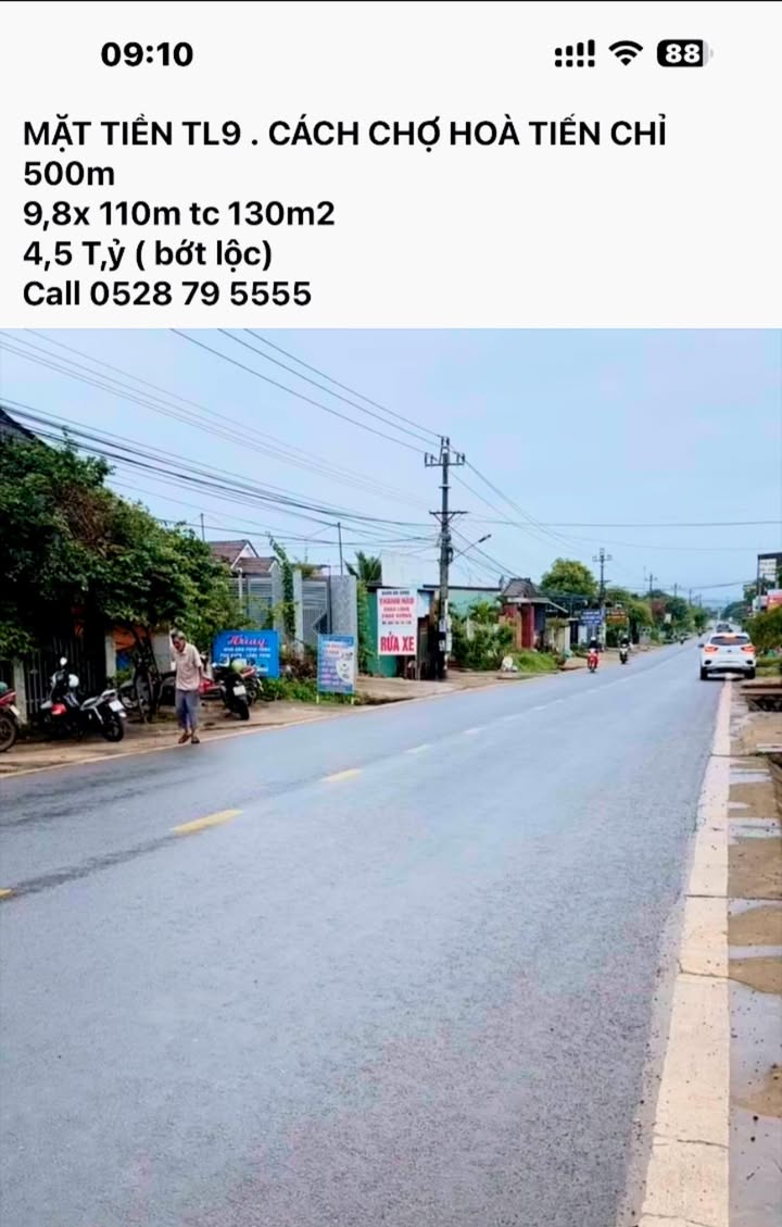 Đất mặt tiền TL9, Krông Pắc, 1078m² giá 4.5 tỷ - Cơ hội đầu tư tuyệt vời!