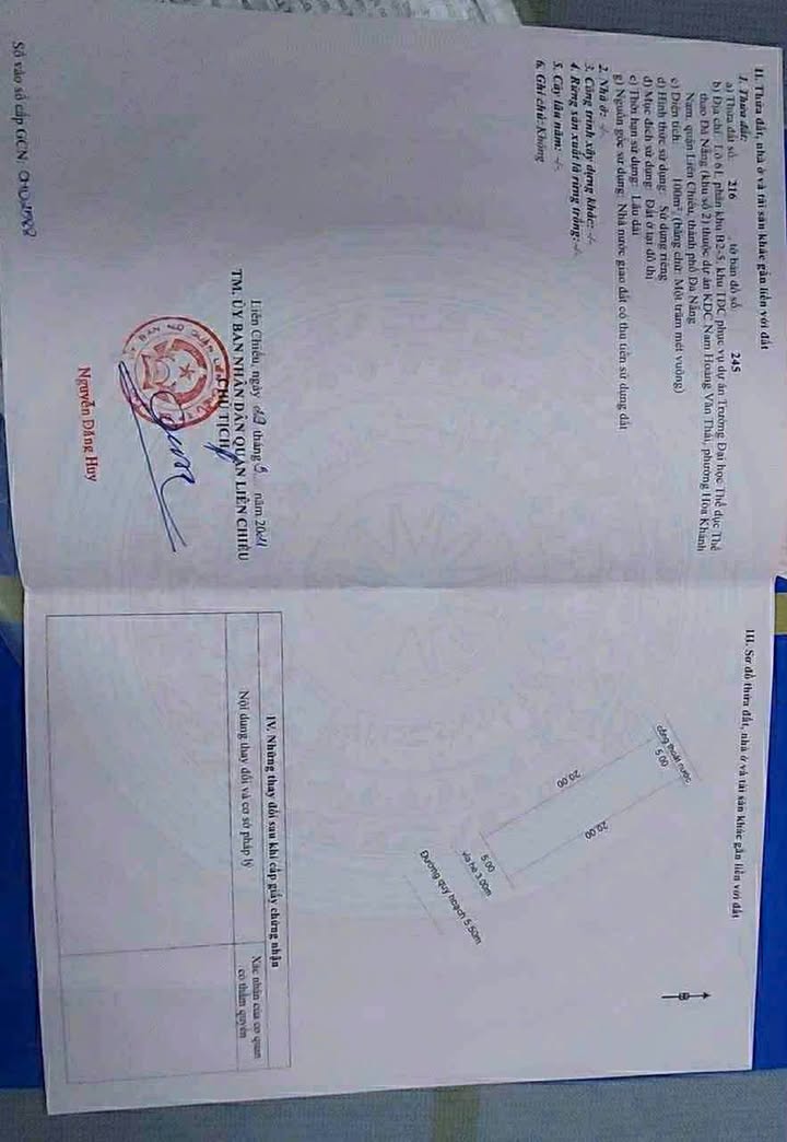 Đất nền đường Đà Sơn 5, Hòa Khánh Nam 100m² giá 3.8 tỷ - Đầu tư sinh lời ngay!