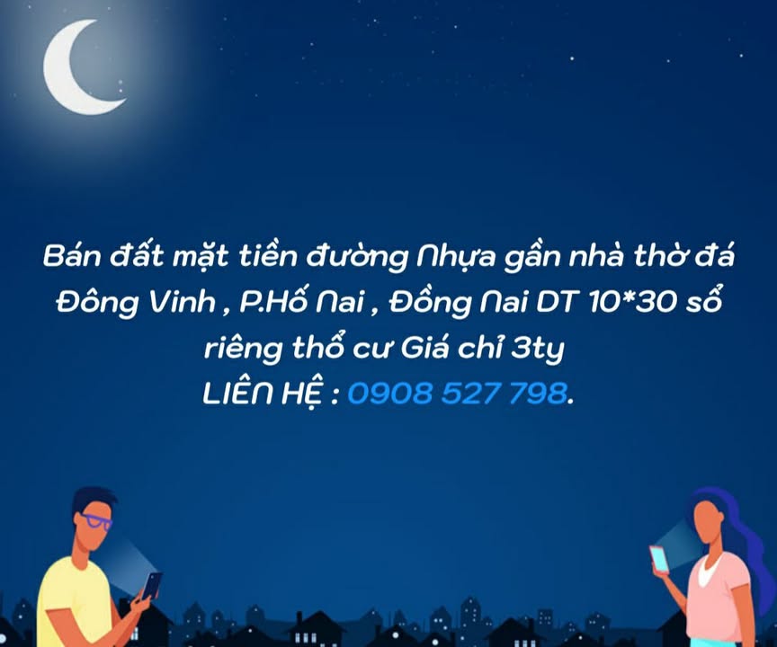 Đất mặt tiền đường Nhựa Hố Nai, Biên Hòa 300m² giá 3 tỷ - Sổ đỏ chính chủ!