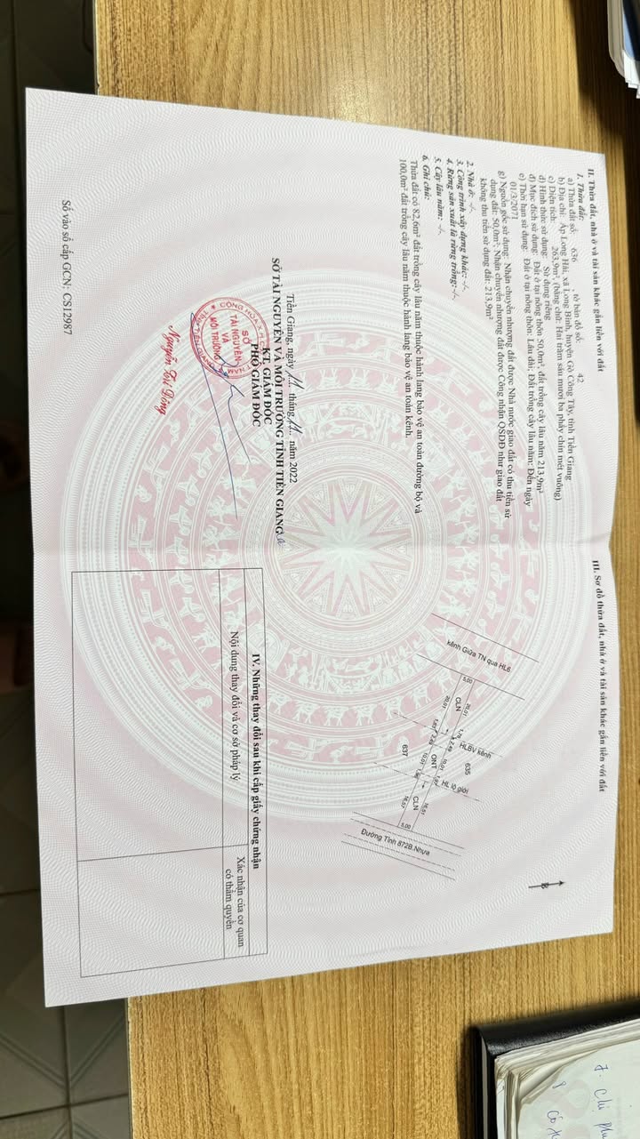 Đất nền Gò Công 250m² giá 600 triệu - Sổ hồng chính chủ, đầu tư sinh lời!