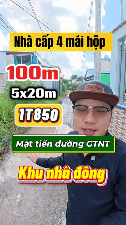 Nhà cấp 4 mặt tiền đường GTNT Lộc Hậu, Cần Giuộc 100m² - Giá cực tốt chỉ 1.85 tỷ!