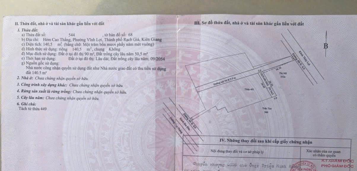 Đất nền Rạch Giá 132.5m² giá 650 triệu - Sổ hồng chính chủ