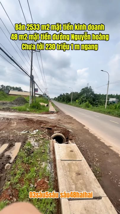 Đất nền 2533m² Trảng Bom, Đồng Nai - Mặt tiền Nguyễn Hoàng, Giá 10 tỷ có thương lượng!