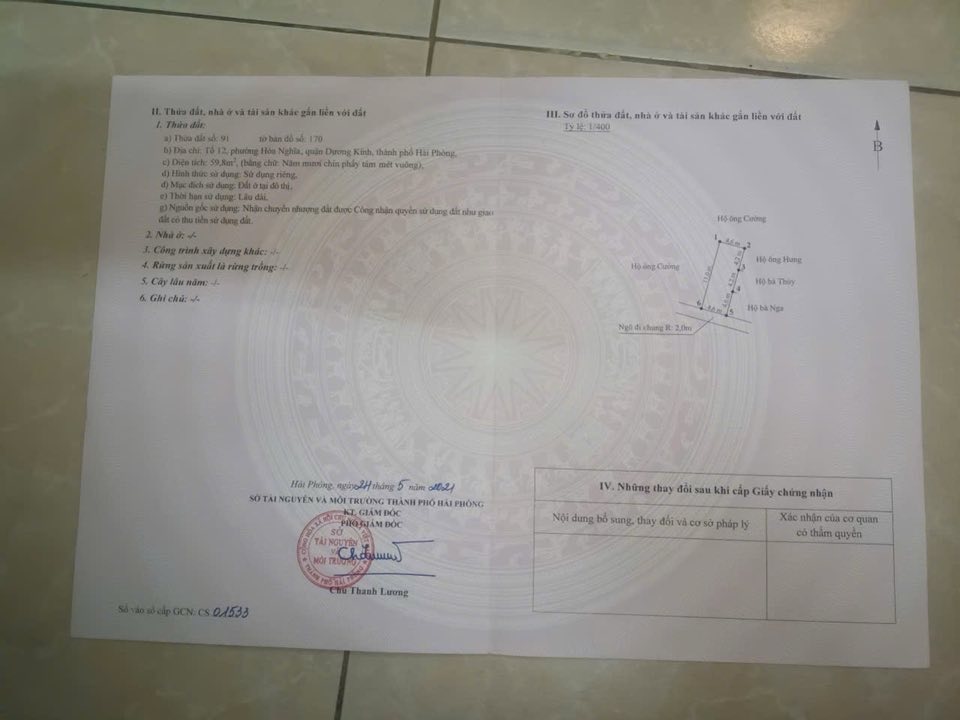 Đất nền Hòa Nghĩa Dương Kinh 59.8m² giá chỉ 700 triệu - Cơ hội vàng đầu tư!