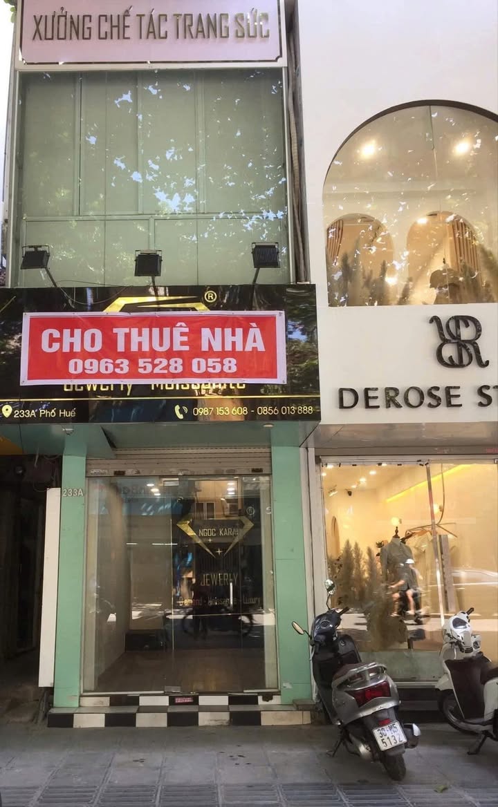 Cho thuê nhà mặt phố 233A Phố Huế 4 tầng giá 12 triệu - Kinh doanh tuyệt vời!