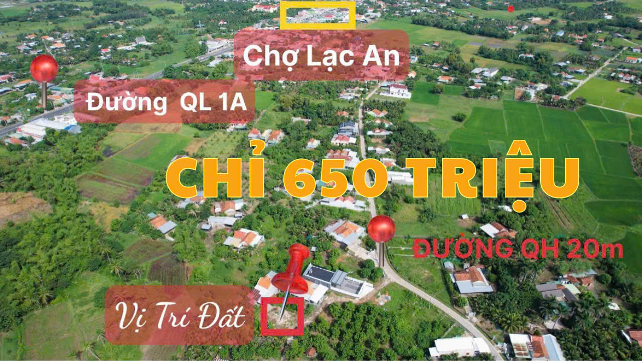 Đất Nền 130m² Ninh Thọ - Giá Bán Gấp 650 triệu - Sổ Hồng Chính Chủ