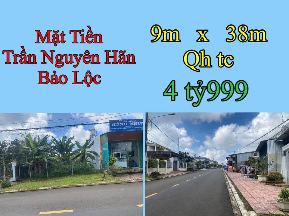Đất nền mặt tiền Trần Nguyên Hãn, Bảo Lộc 342m² giá chỉ 4.999 tỷ - Cơ hội đầu tư lý tưởng!