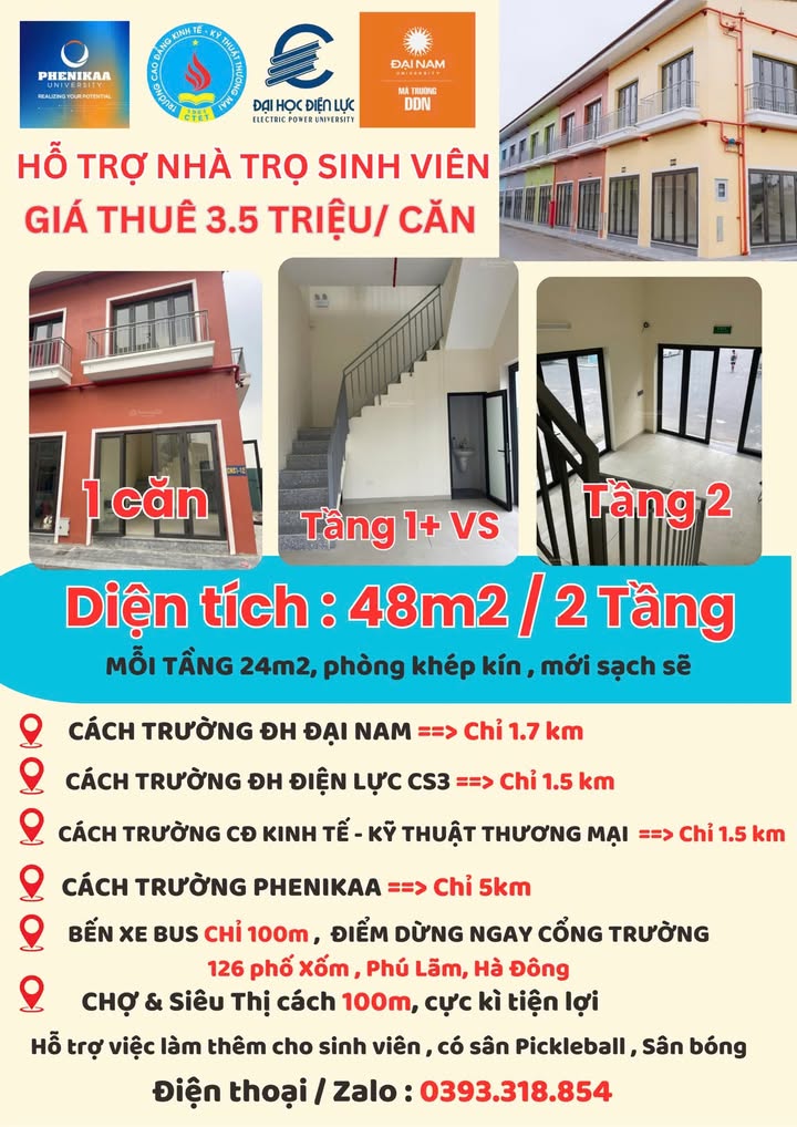 Cho thuê nhà 2 tầng Đường Nguyễn Trực, Thanh Oai - Phù hợp cho gia đình và sinh viên!
