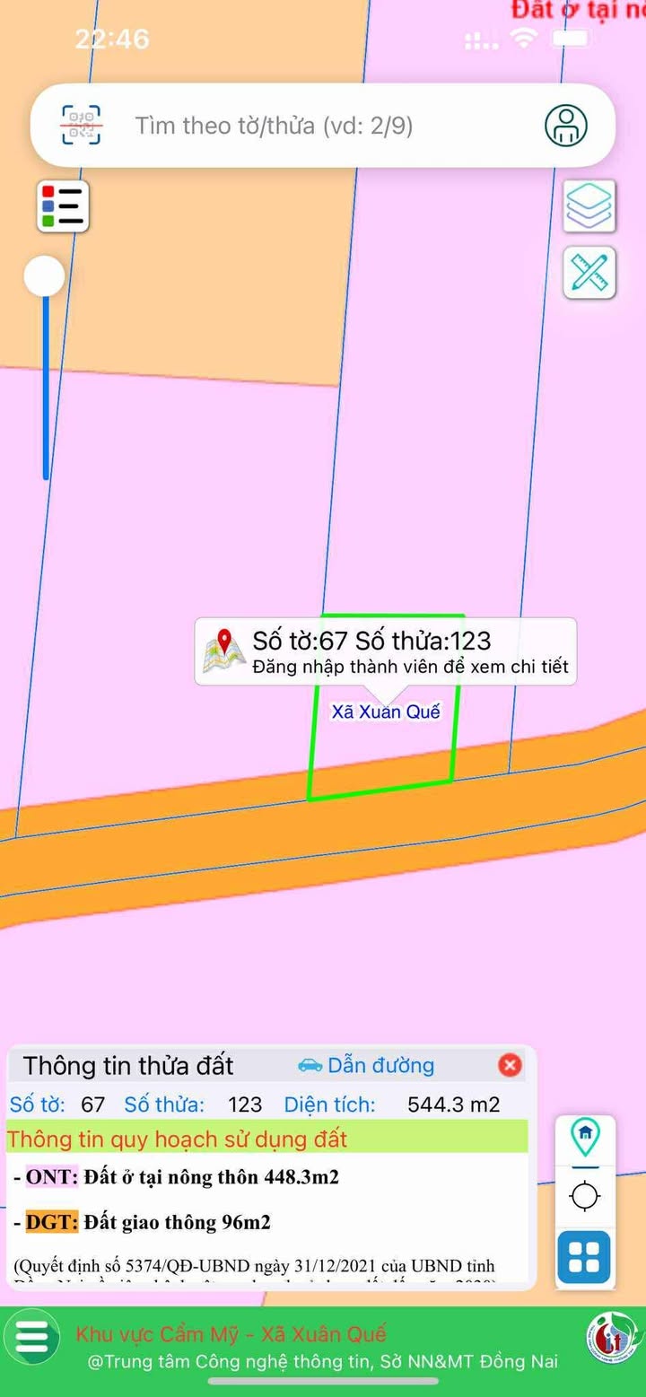 Đất nền 500m² xã Xuân Quế, huyện Xuân Lộc - Giá chỉ 2.6 tỷ, đầu tư sinh lời!