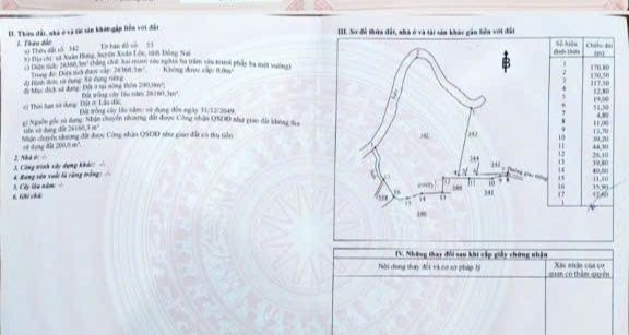 Đất nền Xuân Hưng 2600m² giá 768 triệu - Đầu tư sinh lời cho tương lai!