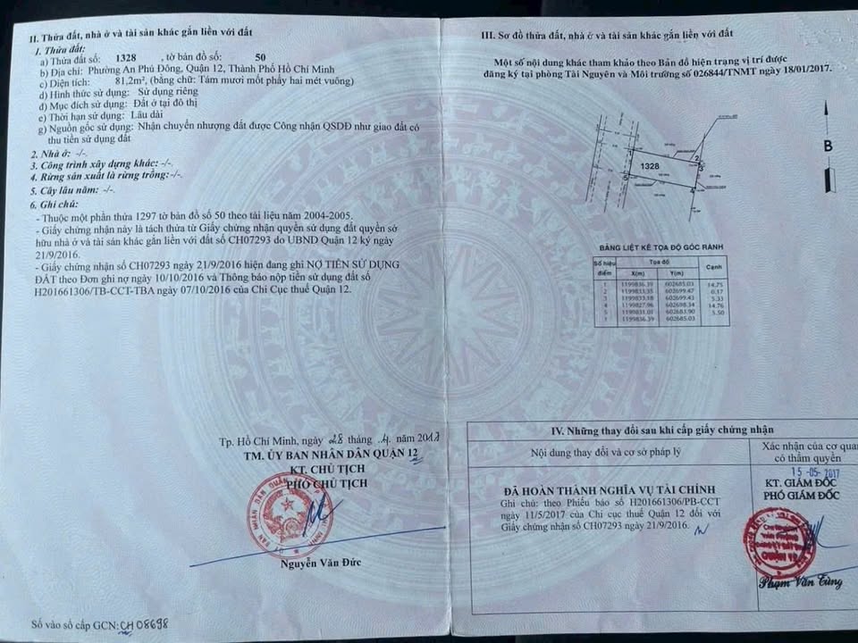 Đất nền xây cao tầng tại An Phú Đông, quận 12 - 81m² giá 7.5 tỷ, đầu tư sinh lời!