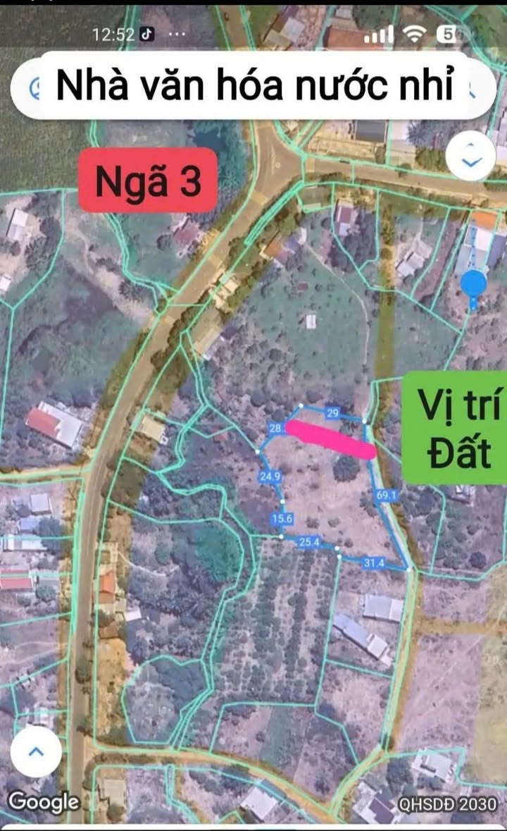 Đất thổ cư Khánh Phú 368m² giá 1.009 tỷ - Gần ngã 3 nước nhĩ