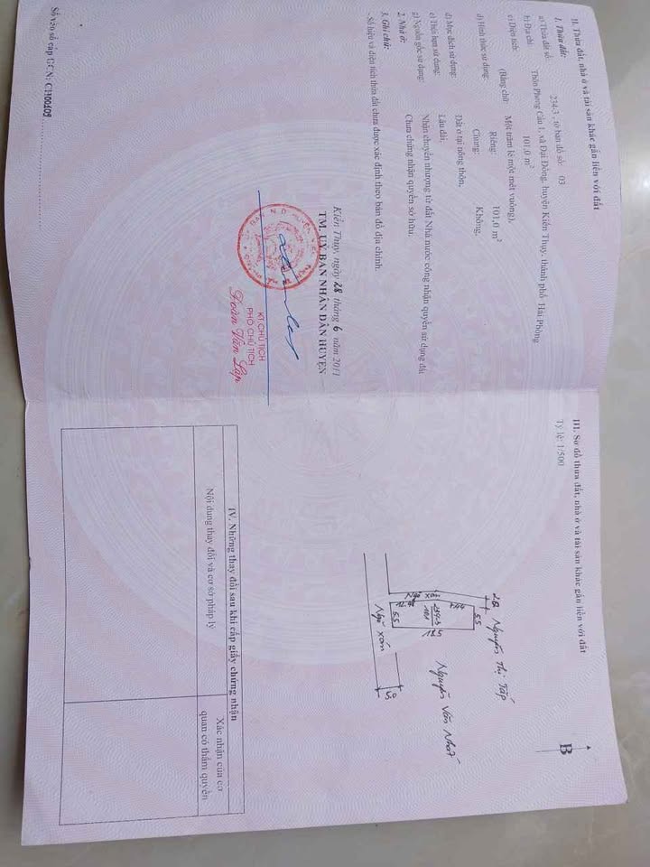 Đất nền Đại Đồng - Kiến Thụy 101m² - Giá cả thương lượng, vị trí đắc địa!