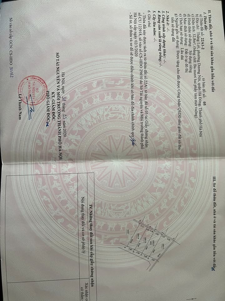 Lô đất 33m² Dương Nội, giá 5 tỷ - Gần đường ô tô tránh, vị trí đắc địa!