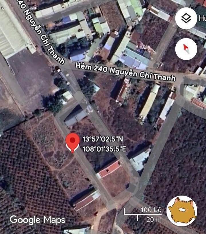 Đất nền hẻm 240 Nguyễn Chí Thanh, Pleiku 120m² giá 800 triệu - Đầu tư sinh lời ngay!