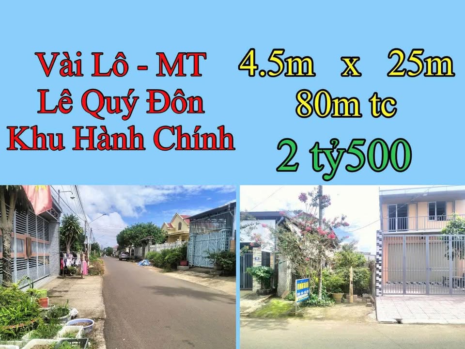 Đất mặt tiền Lê Quý Đôn, Bảo Lộc 112m² giá chỉ 2.5 tỷ - Cơ hội đầu tư hấp dẫn!