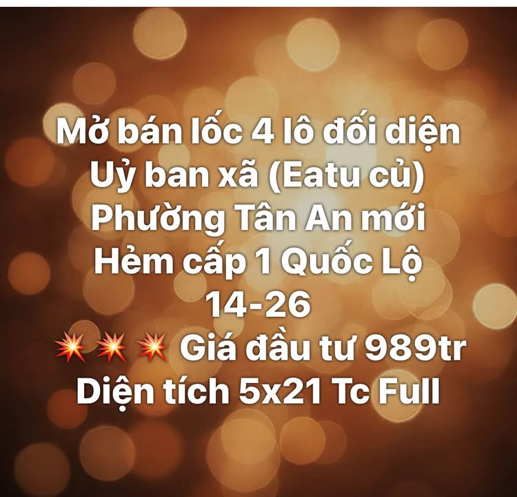 Đất nền Tân An Buôn Ma Thuột 105m² giá 989 triệu - Cơ hội đầu tư tuyệt vời!