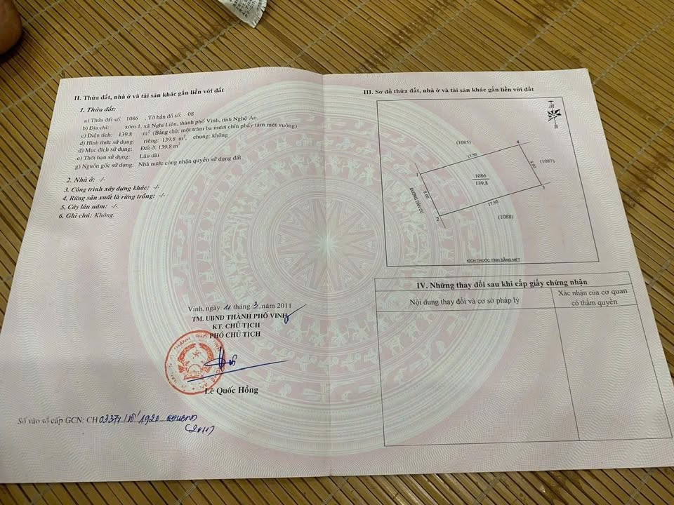 Đất mặt đường Hoàng Hanh Nghi Liên 138m² giá 3 tỷ - Cơ hội đầu tư hấp dẫn!