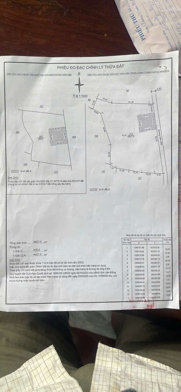 Đất mặt tiền 92m tại Lộc Châu, Bảo Lộc - Diện tích 4527m², giá chỉ 4.5 tỷ!