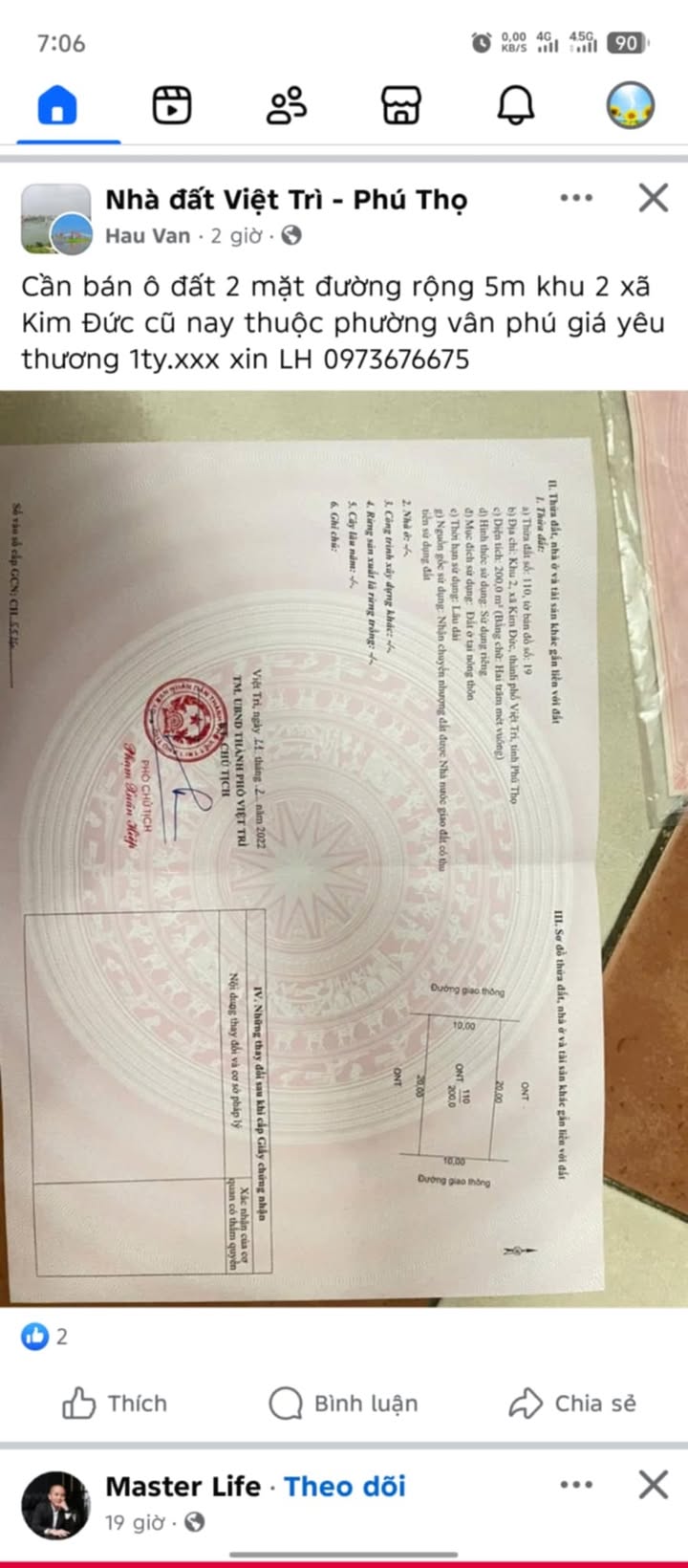 Đất thổ cư 200m² tại Vân Phú, Việt Trì - Cơ hội đầu tư tuyệt vời!