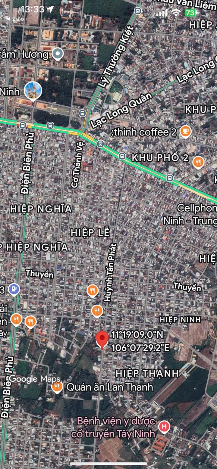 Đất nền 2 mặt tiền đường Huỳnh Tấn Phát, Hiệp Ninh, Tây Ninh 549m² - Cơ hội đầu tư tuyệt vời!