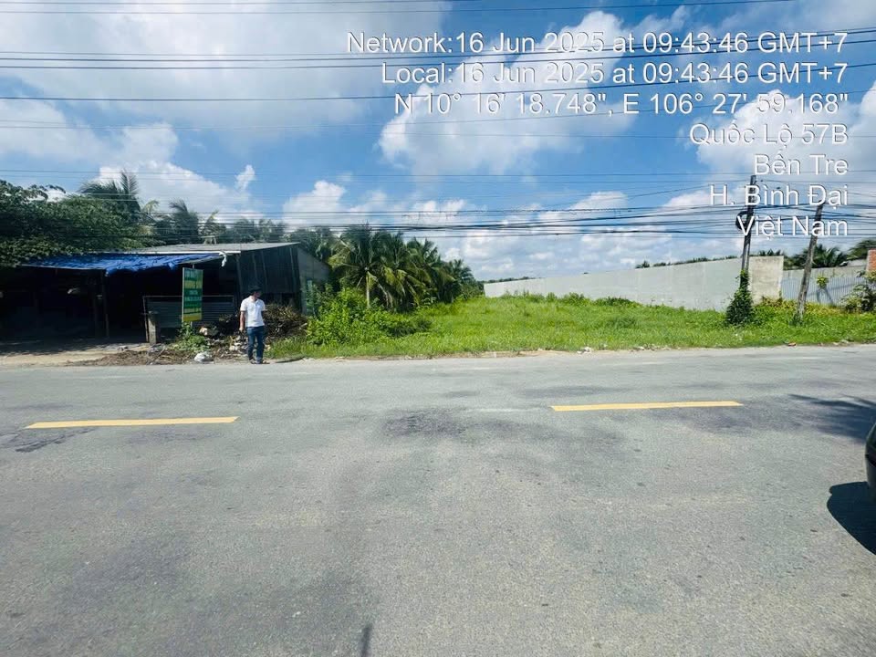 Đất nền mặt tiền Quốc lộ 57B, Bến Tre 2500m² chỉ 8 tỷ - Cơ hội đầu tư hấp dẫn!